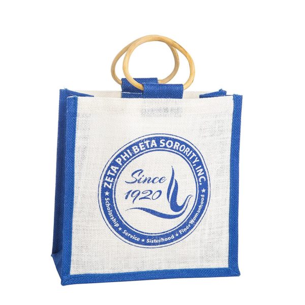 Zeta Phi Beta Mini Jute Bag Online now