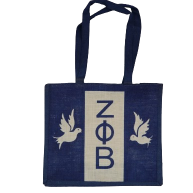 Zeta Phi Beta Large Jute Bag on Sale