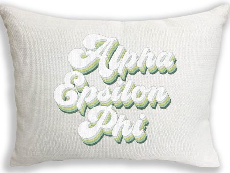 Alpha Epsilon Phi Retro Throw Pillow For Cheap