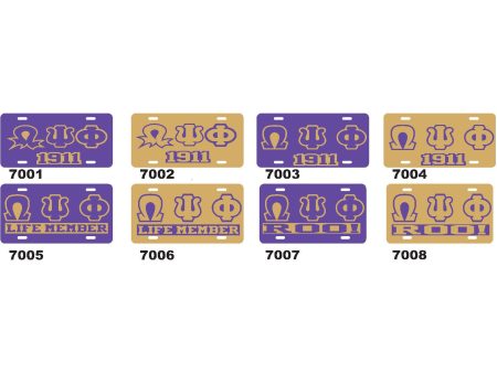 1911 Purple and Old Gold 1911   Life Member   Roo! License Plate Online