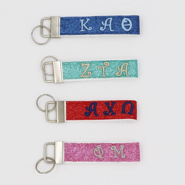 Pi Beta Phi Glitter FOB Keychain Online now