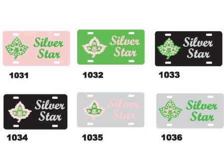 Alpha Kappa Alpha - Silver Star License Plate Online now