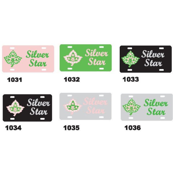 Alpha Kappa Alpha - Silver Star License Plate Online now