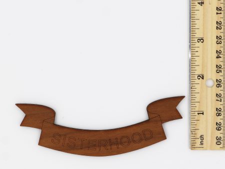 Sisterhood Banner Wood Logo on Sale