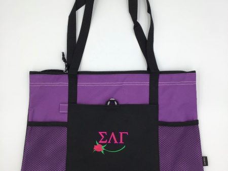 Sigma Lambda Gamma Gemline Zippered Tote on Sale