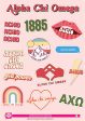 Alpha Chi Omega Girl Power Sticker Sheet Sale