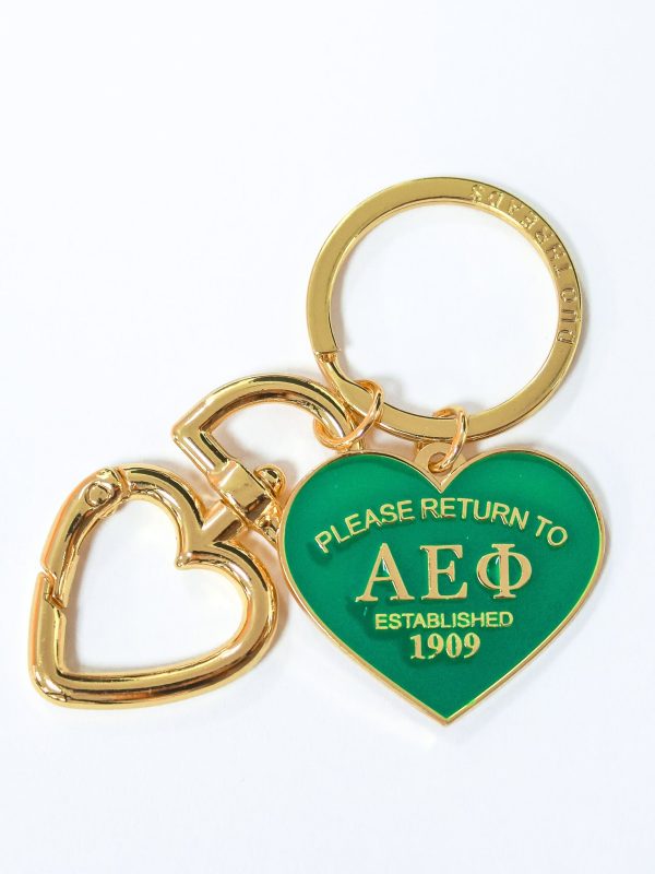 Alpha Epsilon Phi Please Return Key Ring Hot on Sale