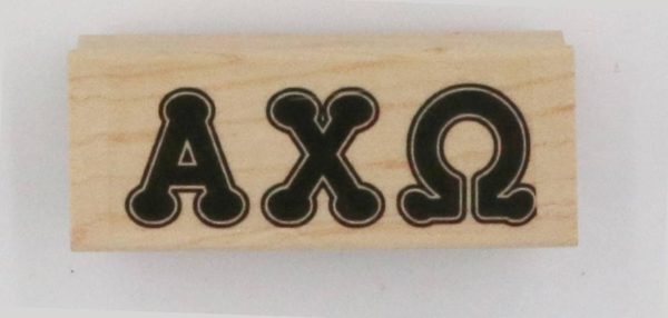 Alpha Chi Omega Rubber Stamp For Cheap