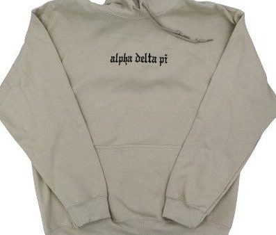 Alpha Delta Pi Embroidered Hooded Sweatshirt For Discount