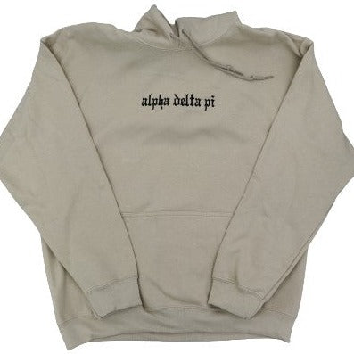 Alpha Delta Pi Embroidered Hooded Sweatshirt For Discount