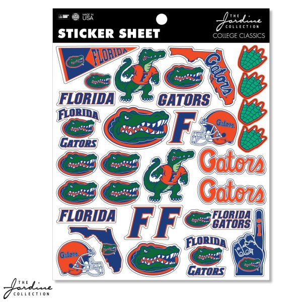 University of Florida Sticker Sheet Online Hot Sale