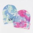 Sorority Greek Letter Tie-Dyed Knit Beanie Online now