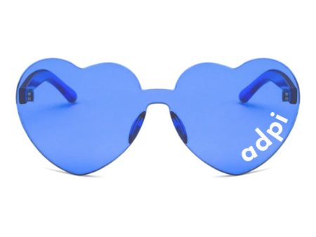 Alpha Delta Pi Heart Shaped Sunglasses Supply