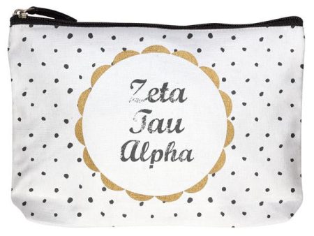 Zeta Tau Alpha Cotton Makeup Bag Online Sale