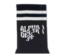 Alpha Delta Pi Black Retro Crew Socks Sale