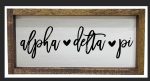 Alpha Delta Pi Wooden Sign Online Hot Sale