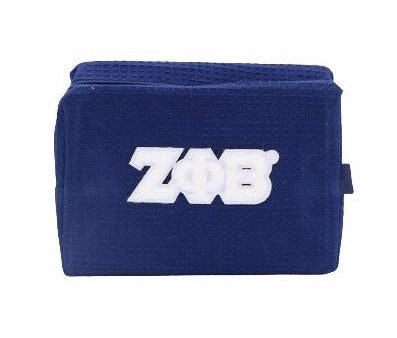 Zeta Phi Beta Waffle Make-Up Bag with Chenille Letters Sale