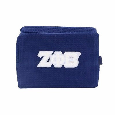 Zeta Phi Beta Waffle Make-Up Bag with Chenille Letters Sale