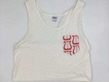 Alpha Chi Omega White Tank - Discontinued For Discount