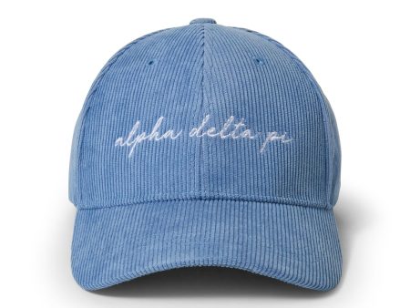 Alpha Delta Pi Embroidered Corduroy Hat Discount