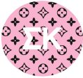 Sigma Kappa Printed Button Collection For Sale