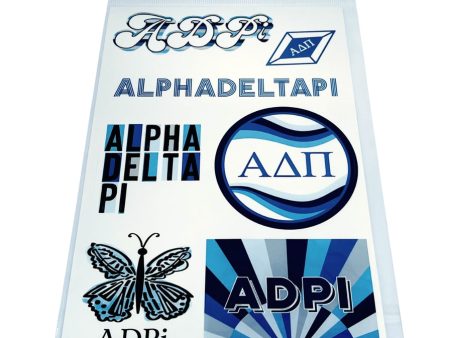 Alpha Delta Pi Retro Sticker Sheet by SarahNdipity Discount