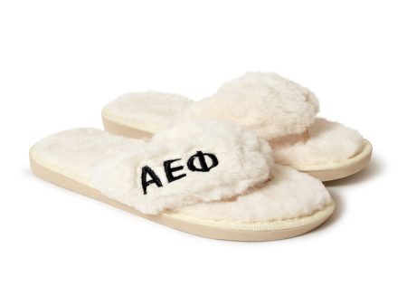 Alpha Epsilon Phi Furry Slippers on Sale