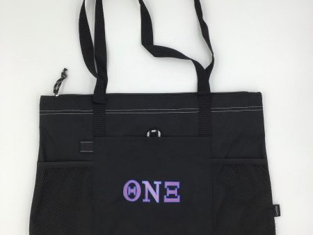 Theta Nu Xi Gemline Zippered Tote Online Hot Sale