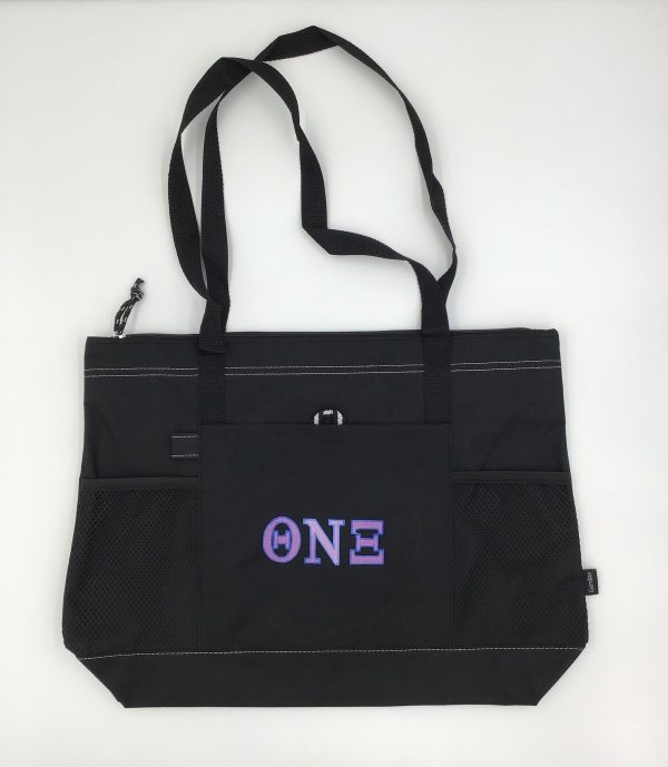 Theta Nu Xi Gemline Zippered Tote Online Hot Sale