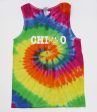 Sorority Eternity Tie Dye Tank with Print Online Sale