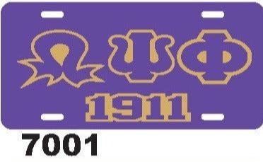 1911 Purple and Old Gold 1911   Life Member   Roo! License Plate Online