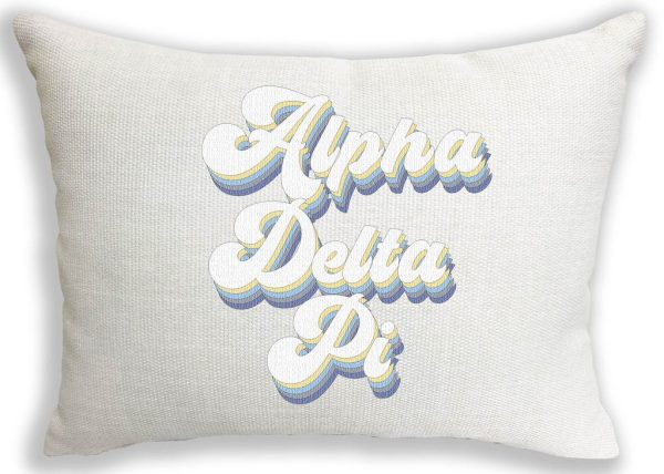 Alpha Delta Pi Retro Throw Pillow Online