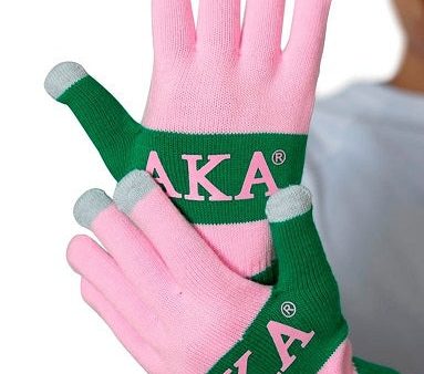 Alpha Kappa Alpha Knit Texting Gloves Online Hot Sale