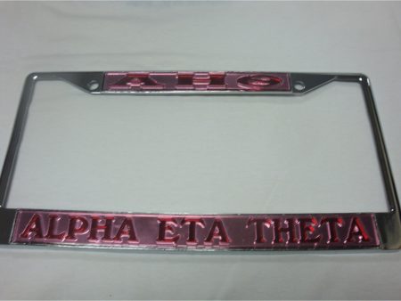 Alpha Eta Theta Car Liscense Frame Discount