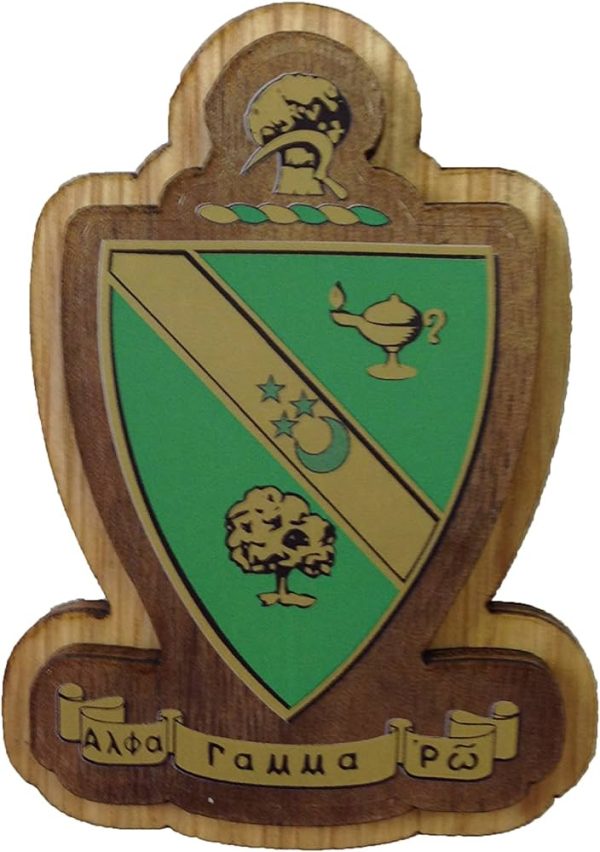 Alpha Gamma Rho Large Wood Crest Supply