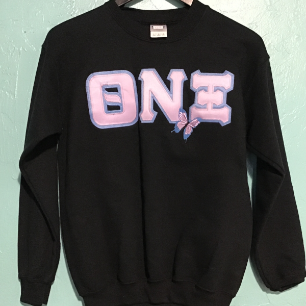 Theta Nu Xi Mascot Crewneck Online Sale