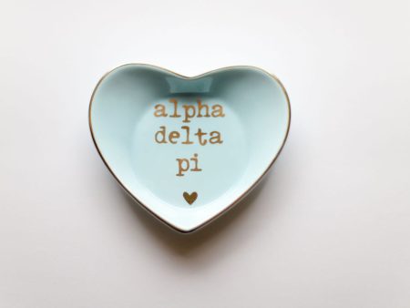 Alpha Delta Pi Heart Ring Dish For Sale