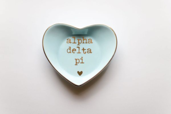 Alpha Delta Pi Heart Ring Dish For Sale