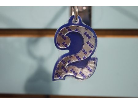 Zeta Phi Beta Number Acrylic Keychain on Sale