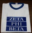 Zeta Phi Beta Block Ringer Tee Hot on Sale