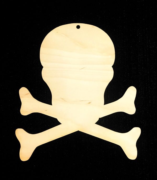 Chi Omega Skull & Crossbone Wood Board Supply