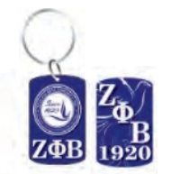 Zeta Phi Beta Two-Sided Acrylic Keychain Fashion