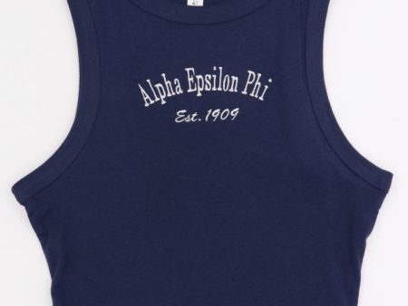 Alpha Epsilon Phi Classic Crop Tank Discount