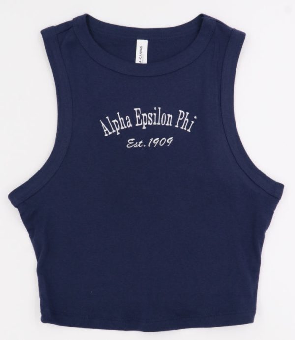 Alpha Epsilon Phi Classic Crop Tank Discount