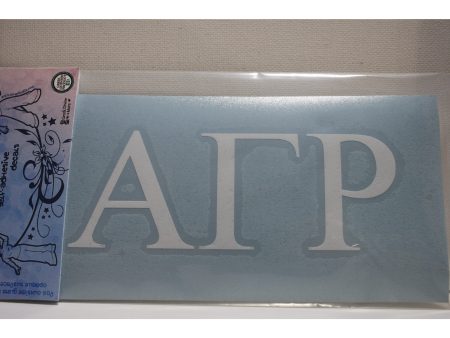 Alpha Gamma Rho Vinyl Decal Online Hot Sale