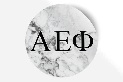 Alpha Epsilon Phi Marble Bumper Sticker  - Discontinued For Sale