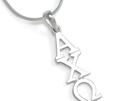 Alpha Chi Omega Sterling Silver Lavaliere For Sale