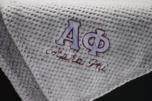 Alpha Phi Sorority Plush Texture Blanket Cheap