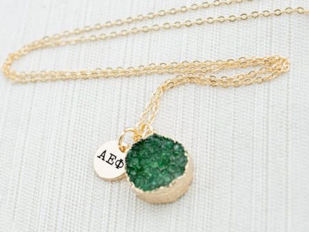 Alpha Epsilon Phi Druzy Necklace Supply