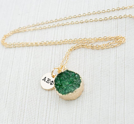 Alpha Epsilon Phi Druzy Necklace Supply